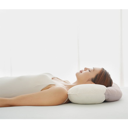 快眠五つ星まくら 姿勢サポート 枕 幅54 奥行39 高さ11cm リバーシブルカバー 快眠まくら 低反発 寝姿勢 首