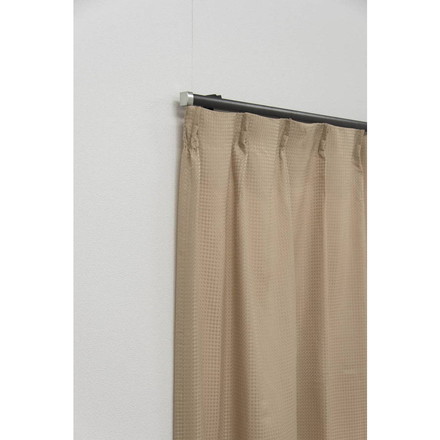 カーテンレール 機能レール 2m シングル 光漏れ防止 静穏 ブラウン（I0844）