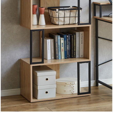 ディスプレイラック 幅60cm 3段 ブラックアイアン 古木風 オープンラック デザイン 収納ラック