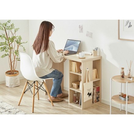 棚付きツインデスク 180×45 棚付き ツインデスク 学習デスク 学習机 幅180cm ラック付き 単品使用可能 勉強机 学習デスク 学習机 キッズデスク 収納付き 子供家具 本棚 子供 子ども 子供部屋 ナチュラル