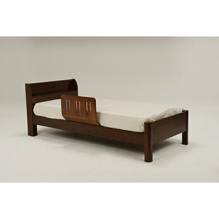 萩原 曲げ木ベッドガードDBR LBG4297T-DBR 布団ずれ防止