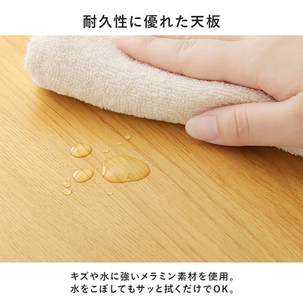 昇降式 サイドテーブル 隠しキャスター付き ガス圧昇降 高さ調節 80×40cm コの字 サイドテーブル ベッドテーブル 机 ソファテーブル ブラウン