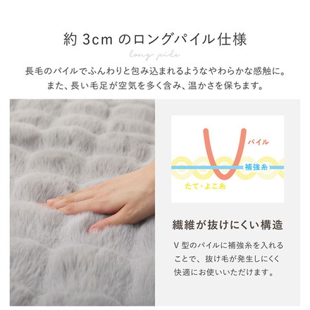 もこもこ 毛布 ブランケット ポコポコ毛布 ルナ 70×100cm ふわふわタッチ ラビットファー 布団 掛け布団 ベージュ