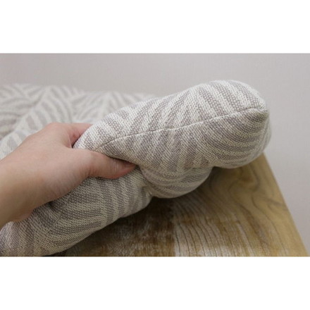 インド綿シートクッション クラック 約40×40cm WH