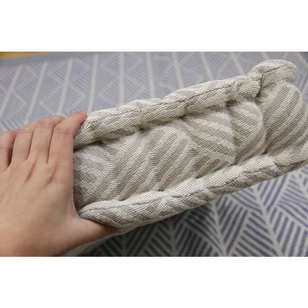 インド綿クッキークッション クラック 約42×42×10cm WH