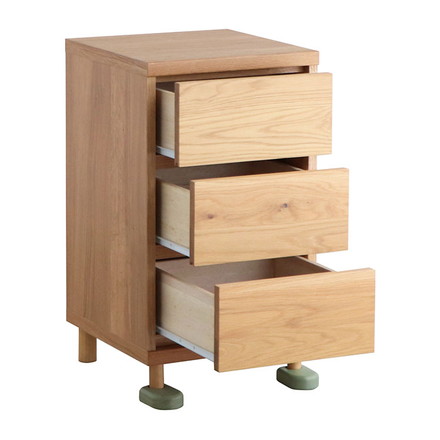 チェスト 幅40cm 国産 キャビネット チェストタイプ 収納 棚 ラック 3段引き出し 収納 ワイドチェスト