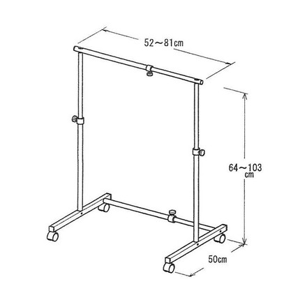 日本製 燕三条 クローゼット下ハンガー 縦横伸縮 押入れハンガーラック スラックスハンガー ズボンハンガー