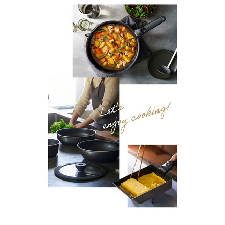 フライパン フライパンセット 深型 12点セット IH/ガス火対応 DIAMOND COAT PAN TERA EHDC-S12S グレイッシュブラウン アイリスオーヤマ