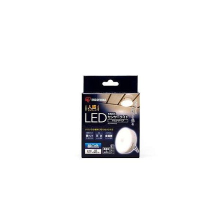 乾電池式LEDセンサーライト マルチタイプ 昼白色 BSL40MN-WV2 アイリスオーヤマ