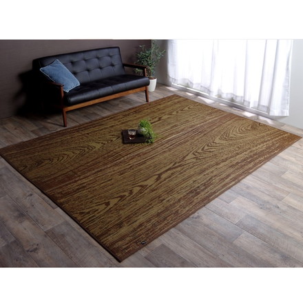 い草ラグ 国産 カーペット Fウォール 約140×200cm 敷き物 い草ラグ 裏貼り有り 1.8畳