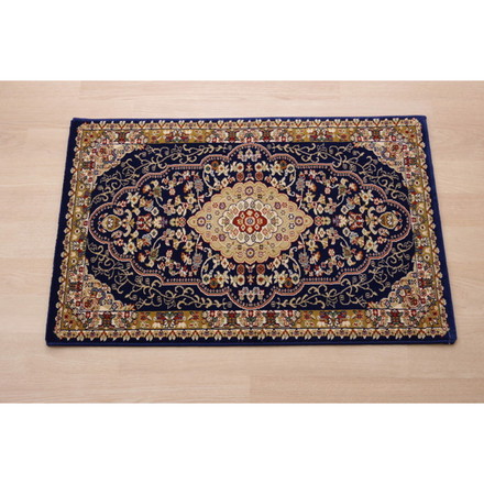 トルコ製 ウィルトン織り 玄関マット ベルミラ ワイン 約70×120cm