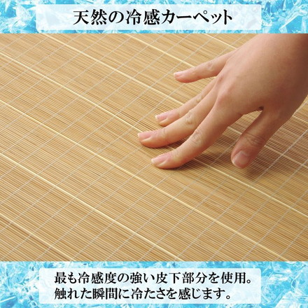 ラグ カーペット バンブー 竹 カモフラ 迷彩 『DXジョア』 ブラウン 約180×180cm ジョア