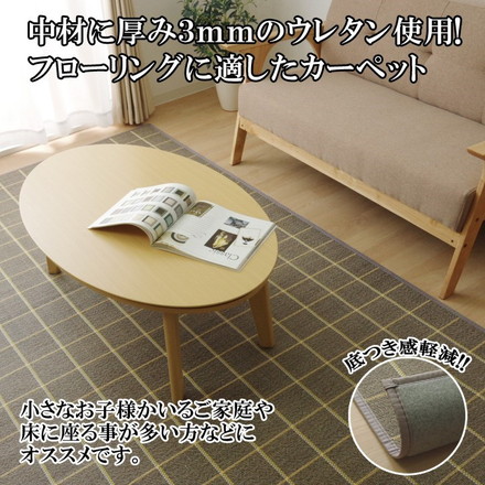 ラグ カーペット バンブー 竹 シンプル 『DXステラ』 ブラック 約180×240cm ステラ