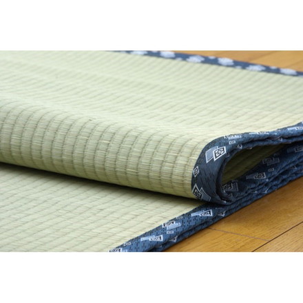 純国産 い草 上敷き カーペット 糸引織 『岩木』 江戸間4.5畳(約261×261cm) 岩木