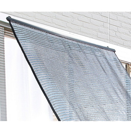 屋外用アルミすだれ ショート 90×135cm アルミ サンシェード 日よけ 目隠し 屋外 遮光 UVカット 断熱