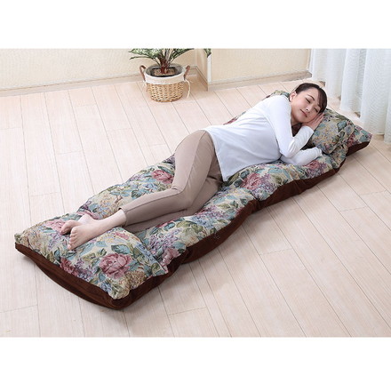 折りたたみベッド 完成品 簡易ベッド リバーシブルごろ寝布団付きベッド コンパクト ベッド 小さい 小型