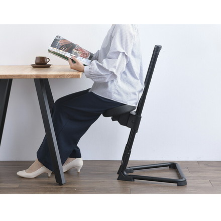 スタンディングワークサポートチェア 高さ11段階調整 ワーキングチェア ハイチェア 座面角度調整 高さ調整 安定