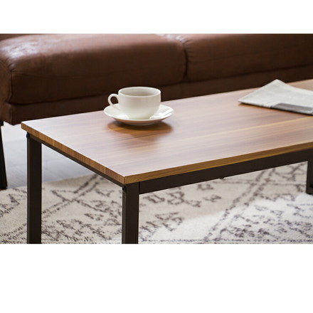 センターテーブル テーブル 木製 木目 スチール脚 幅90cm ローテーブル リビングテーブル コーヒーテーブル シンプル オシャレ センターテーブル モダン