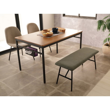 ダイニングテーブル 幅120cm 4人掛け 4人用 天然木 木製 北欧 スチール脚