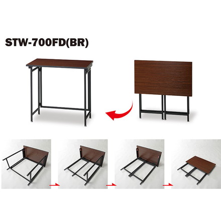 stork フォールディング デスク 折りたたみデスク スリム I字 幅70 奥行き40 コンパクト