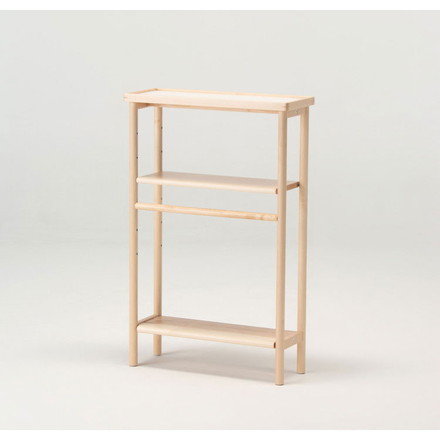 【日本製 バスラック メープル材】 ラック シェルフ オープンラック オープンシェルフ 収納 省スペース ウレタン塗装