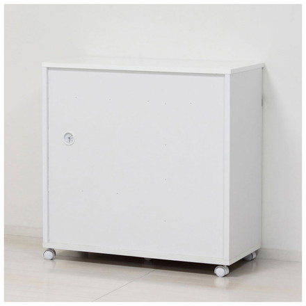 キッチンカウンター 完成品 幅82 レンジワゴン 間仕切り 背面化粧仕上げ 鏡面 白 ホワイト 食器棚 キッチンワゴン