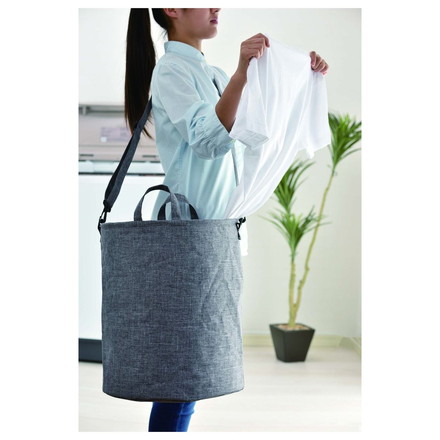 MLBR-01 たくさん入る肩かけできる マルチランドリーバッグ 丸型