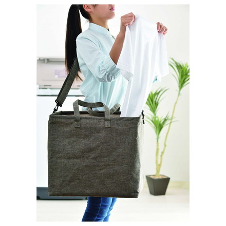 MLBS-02 たくさん入る肩かけできる マルチランドリーバッグ 角型