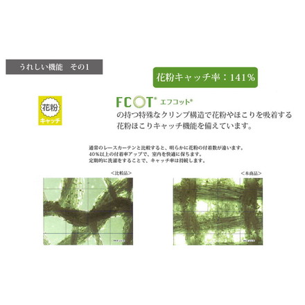 日本製 スタイルカーテン 裾スカラップレース 幅300cm×丈105cm 断熱素材 熱気 冷気 カット 花粉キャッチ