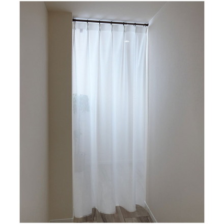 日本製 フリーカットレースカーテン 巾100cm×丈250cm キカ柄 2枚組 自由に長さ変更 ハサミでカット