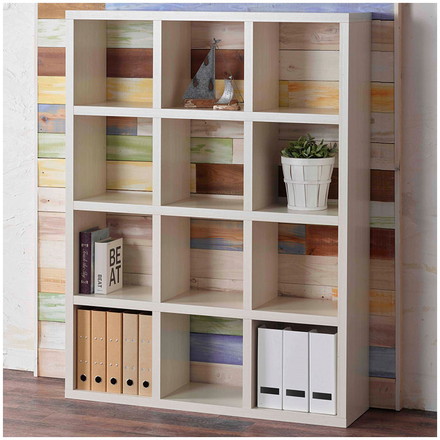 フナモコ フリーダム 縦横 両面 シェルフ ホワイトウッド 木目 ホワイト 書棚 飾り棚 書庫 間仕切り ギャラリー