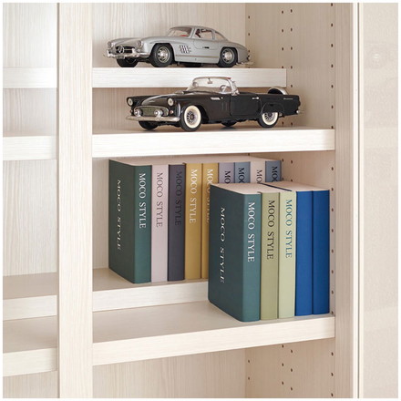 フナモコ ガラスシェルフ VCC-75 キャナルオーク ナチュラル 木目 シェルフ 棚 収納 家具 ガラス扉 本棚