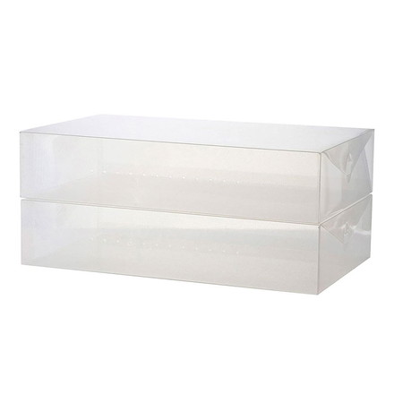 ブーツボックス シューズケース 2個セット ベストコ ゼーエン ブーツ ロングブーツ 靴 収納 サイドオープン レディース メンズ クリア 透明 折り畳み 組み立て 整理 整頓 コンパクト 蓋付き