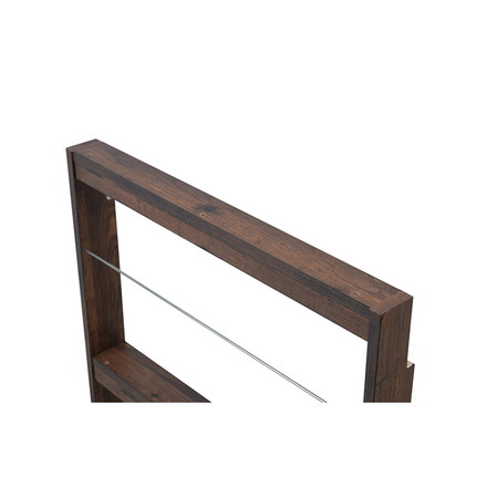 薄型マガジンラック 幅60cm ブラウン スリム 北欧 壁 コンパクト 省スペース 玄関収納 壁面収納 玄関 スリッパ