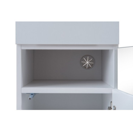 WHITE LIV 幅30 奥行30 高さ80.5 キャビネット ホワイト フレンチシャビー 電話台 ルーター収納