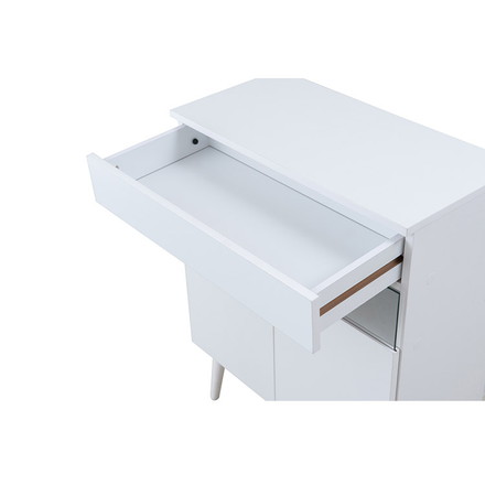 WHITE LIV 幅60 奥行30 高さ80.5 キャビネット ホワイト フレンチシャビー ルーター収納 電話台