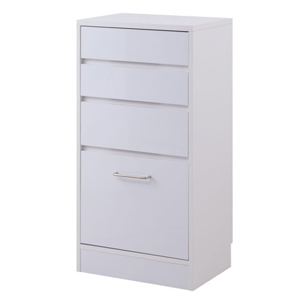 SIRO 引戸式カウンター下収納チェスト 幅45 4段 キッチン キッチン収納 ダイニング カトラリー カトラリー収納