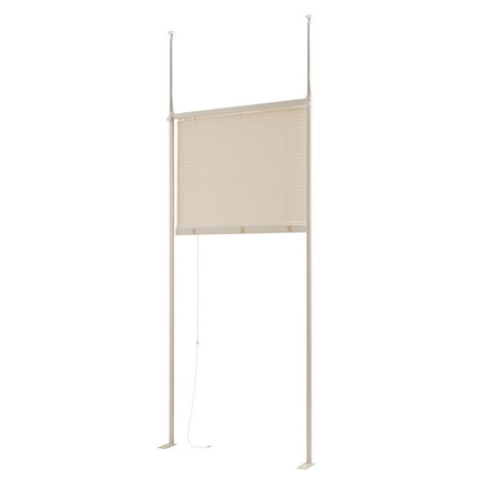 ブラインド パーテーション シングルタイプ ホワイト シングル オフィス つっぱり 間仕切り