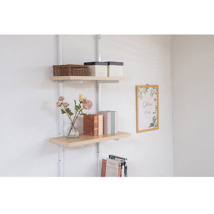 追加棚板1枚 幅59.5cm 取付金具セット マリンナチュラル 本体別売り 1枚のみの販売 壁面ラック 棚 つっぱり