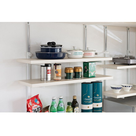 追加棚板1枚 幅89.5cm 取付金具セット ホワイトウォッシュ 本体別売り 1枚のみの販売 オープンラック