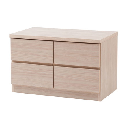 SQUARE キャビネット 幅70 ナチュラル ロー 引出しタイプ ベンチチェスト ディスプレイ リビング ナチュラル