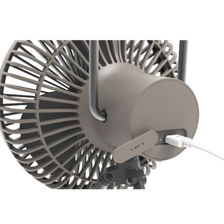 クレイモア ファン V600+ スタンド付 充電式 扇風機 CLAYMORE FAN 2023SS ウォームグレー CLFN-V610