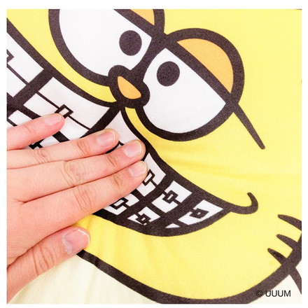 ハリー・ピーナッツ フェイスダイカットクッション 30×40cm イエロー プリッとChannel ハリーピーナッツ