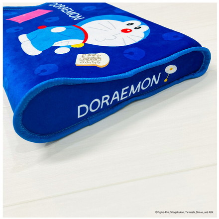ジュニアソフト低反発まくら ドラえもん 35×25cm 低めの枕 高さ5cm 洗える枕カバー まくらカバー 子供