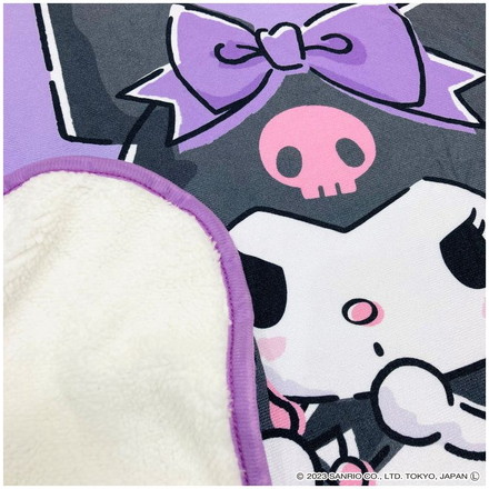 サンリオ クロミ やわらかシープひざ掛け 70×100cm ブランケット 膝掛け 毛布 裏ボア 肌掛け あったか