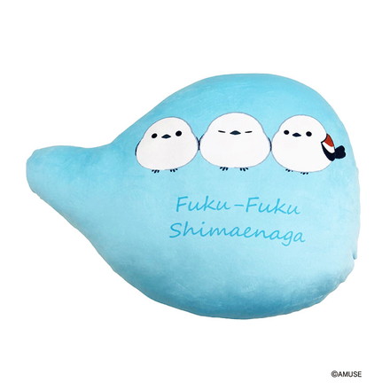 シマエナガ ダイカット抱き枕 ふくふくシマエナガ クッション もちもちダイカット枕 腰枕 ぬいぐるみ マスコット