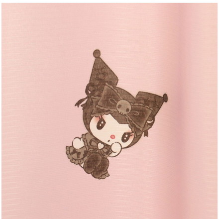 MORIPiLO サンリオ レースカーテン 幅100x108cm丈 2枚組 マイメロディ クロミ 真夜中のメロクロ