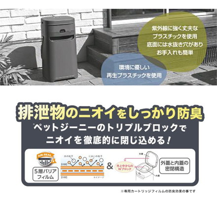 ペット用 犬用 ごみ箱 ペットジーニー 本体 カートリッジ1個付 シーツ用 ペットシーツ用 パッドロッカー pet genie