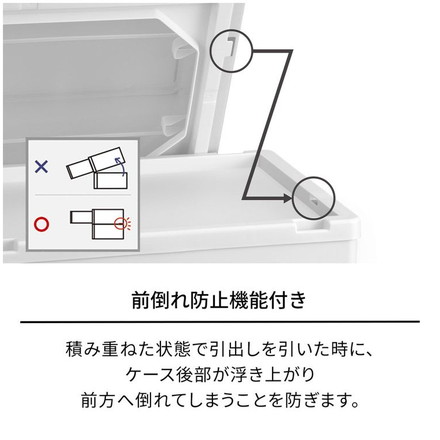  天馬 収納ケース Fits フィッツケース マルチ 40-40L WC(ホワイトクリア)