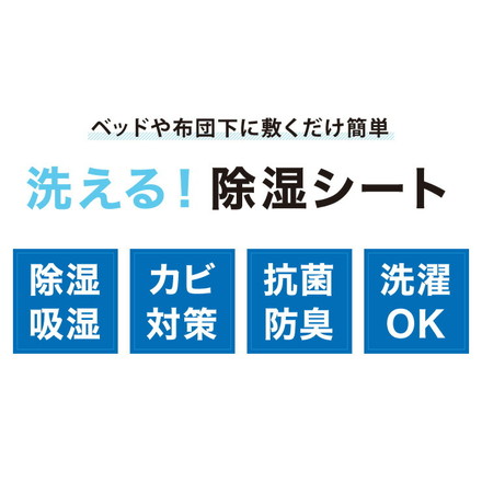 除湿シート 洗える セミシングル SS 70×180cm 備長炭付き